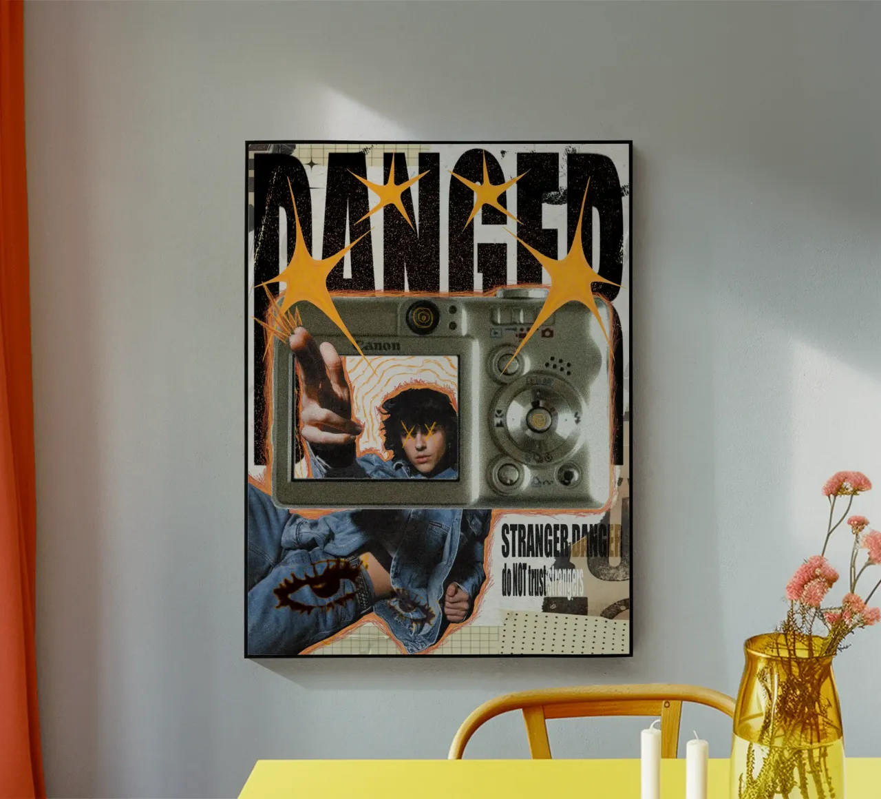 Danger acrylic glass by Laratatouille Design