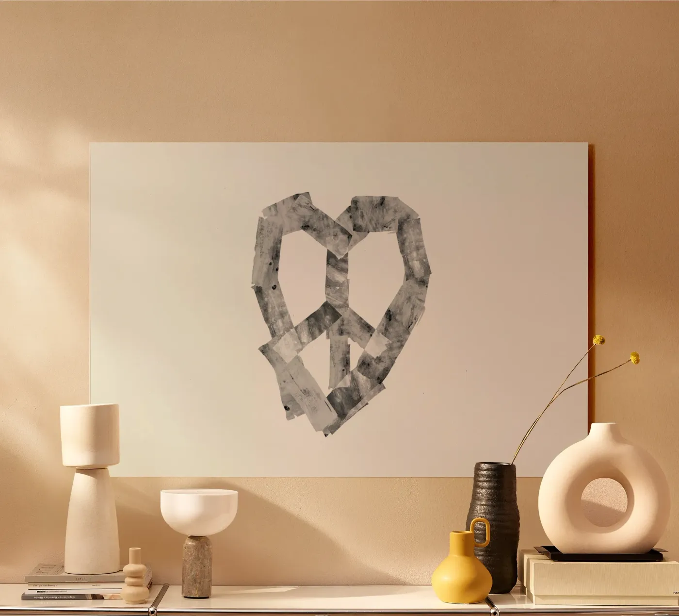 Peace Heart plexiglass da Ali Gulec