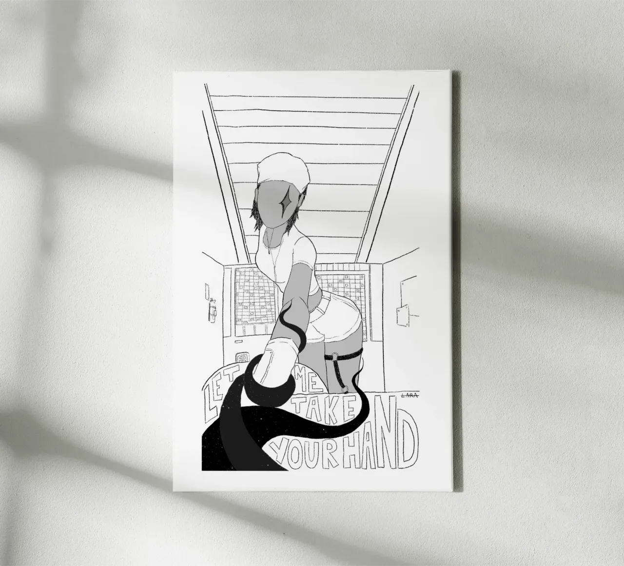 Take your hand canvas with Floater frame by Laratatouille Design
