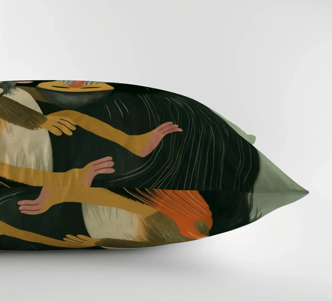 Boho Nursery 19 Baboon cuscino da Boho Print Collection