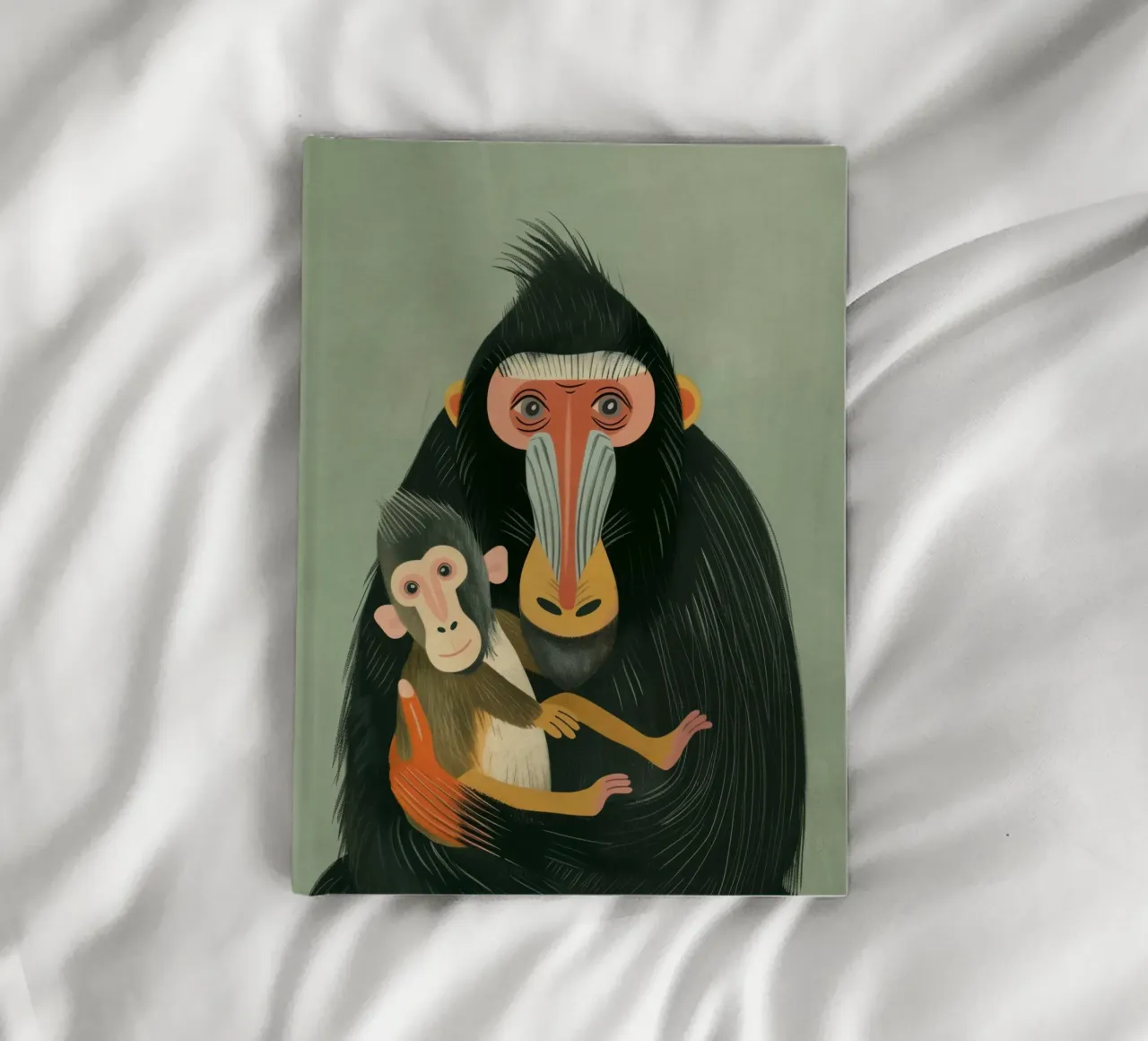 Boho Nursery 19 Baboon notebook by Boho Print Collection