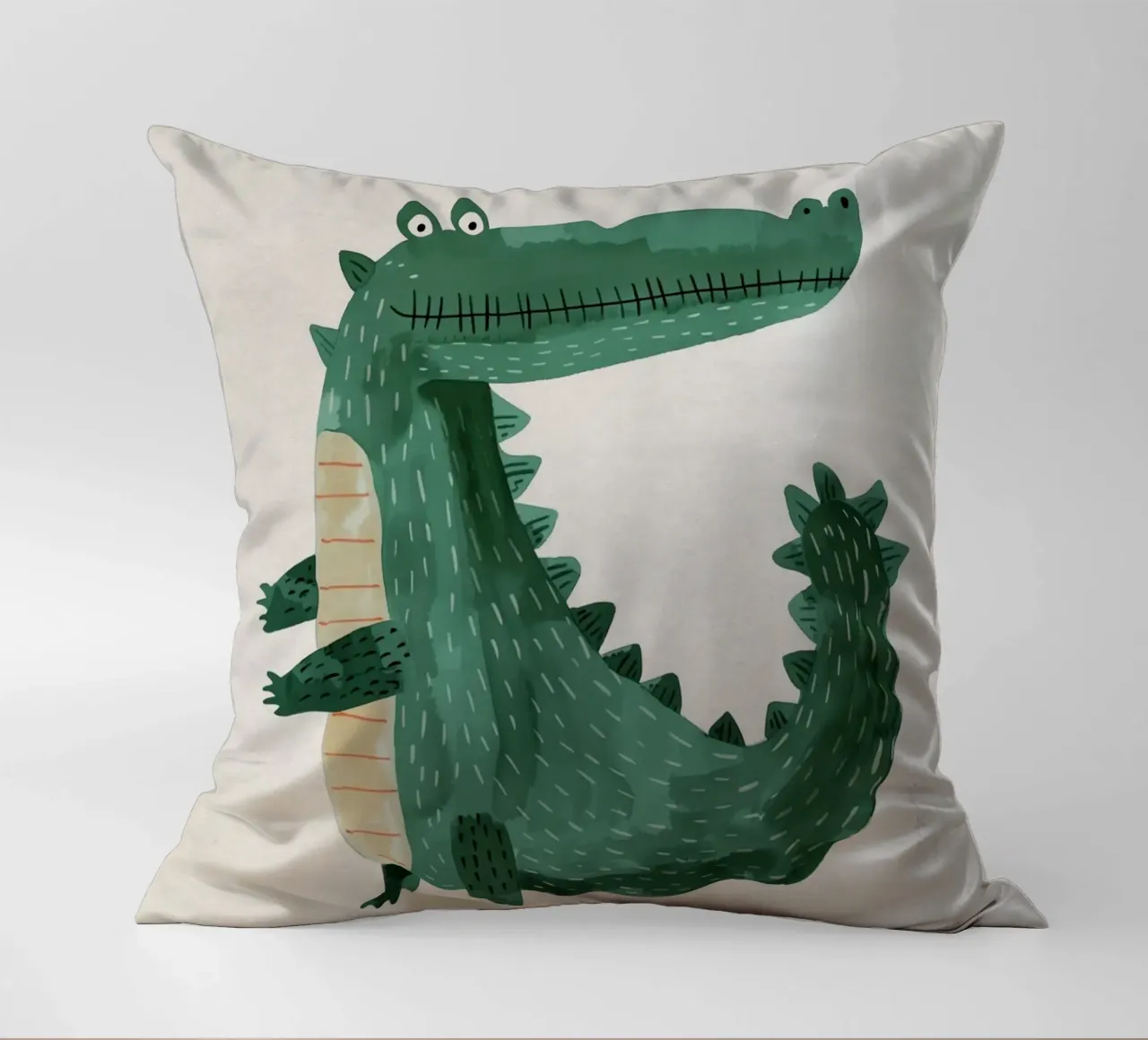 Boho Nursery 19 Crocodile cuscino da Boho Print Collection