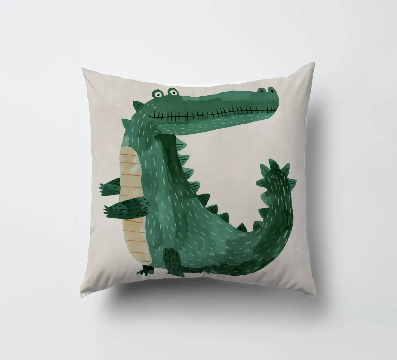 Boho Nursery 19 Crocodile cuscino da Boho Print Collection
