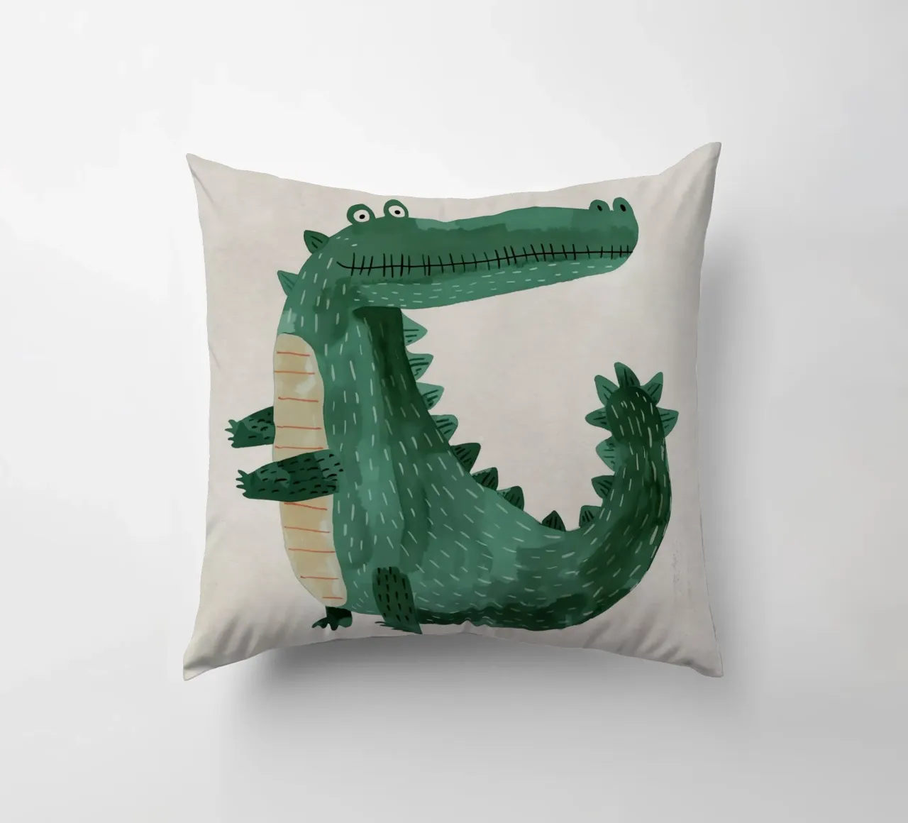 Boho Nursery 19 Crocodile cuscino da Boho Print Collection