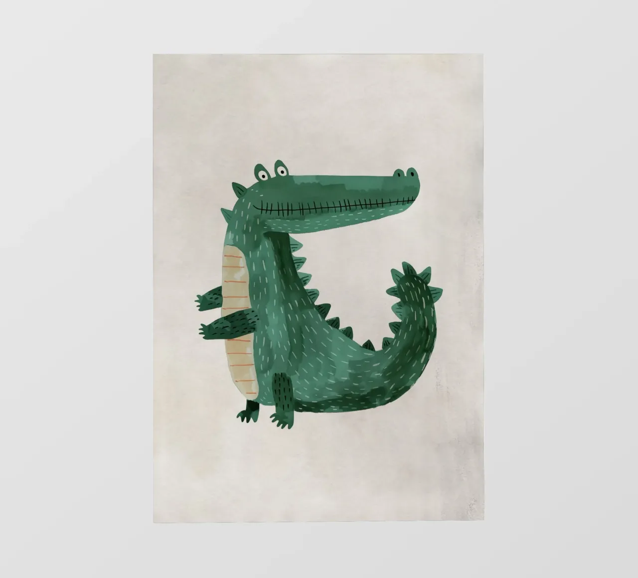 Boho Nursery 19 Crocodile pellicola backlit da Boho Print Collection