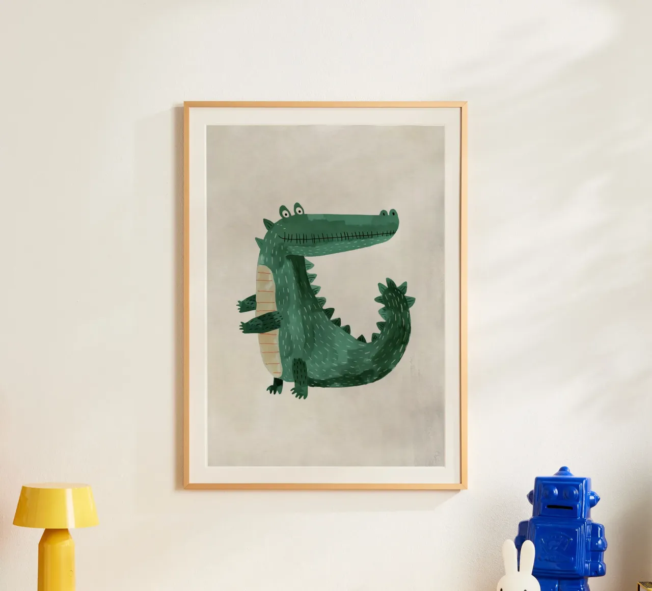 Boho Nursery 19 Crocodile poster da Boho Print Collection