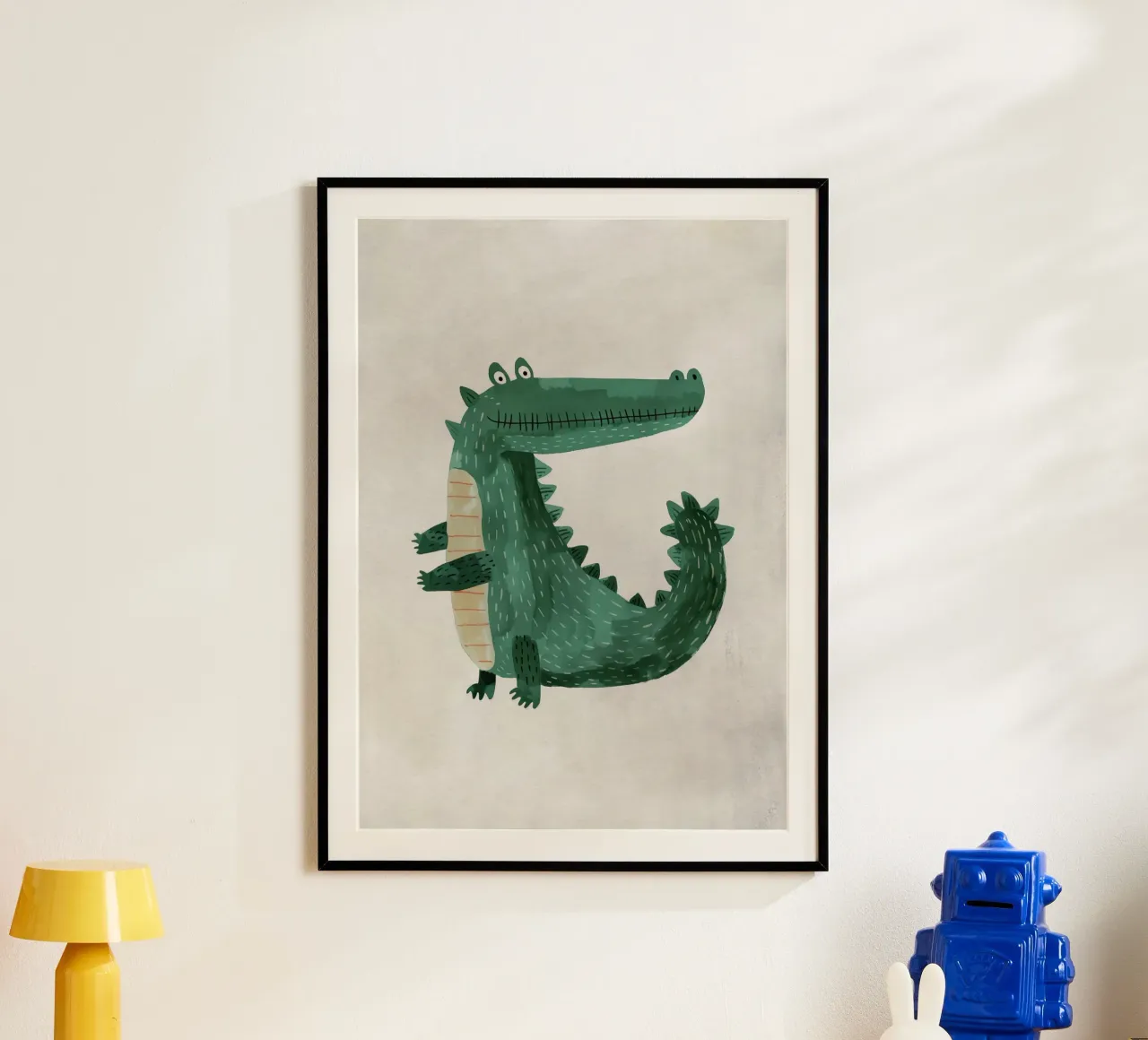 Boho Nursery 19 Crocodile poster da Boho Print Collection