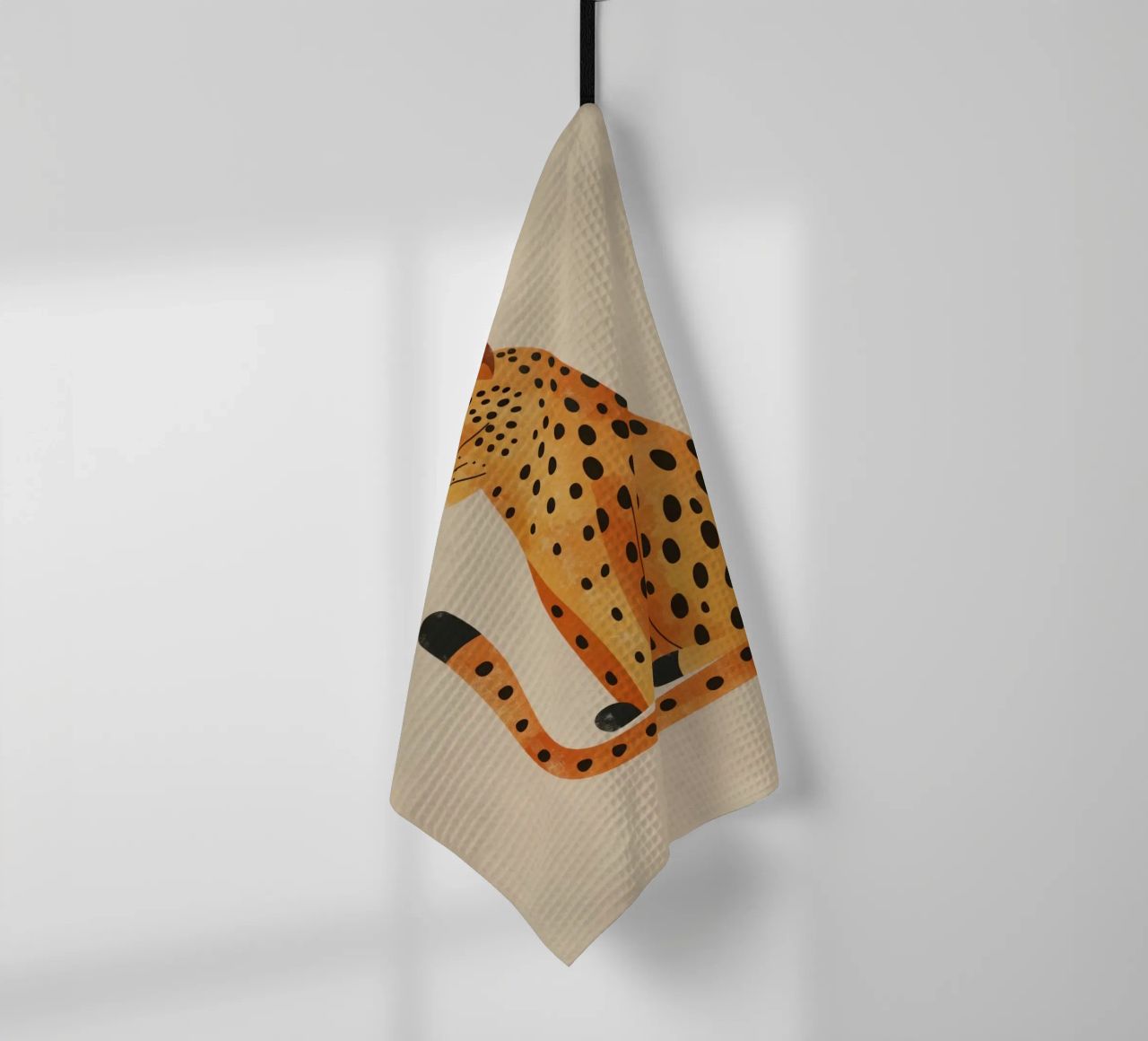 Boho Nursery 19 Leopard Geschirrtuch von Boho Print Collection