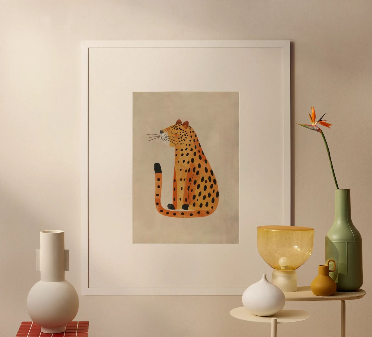 Boho Nursery 19 Leopard Poster von Boho Print Collection