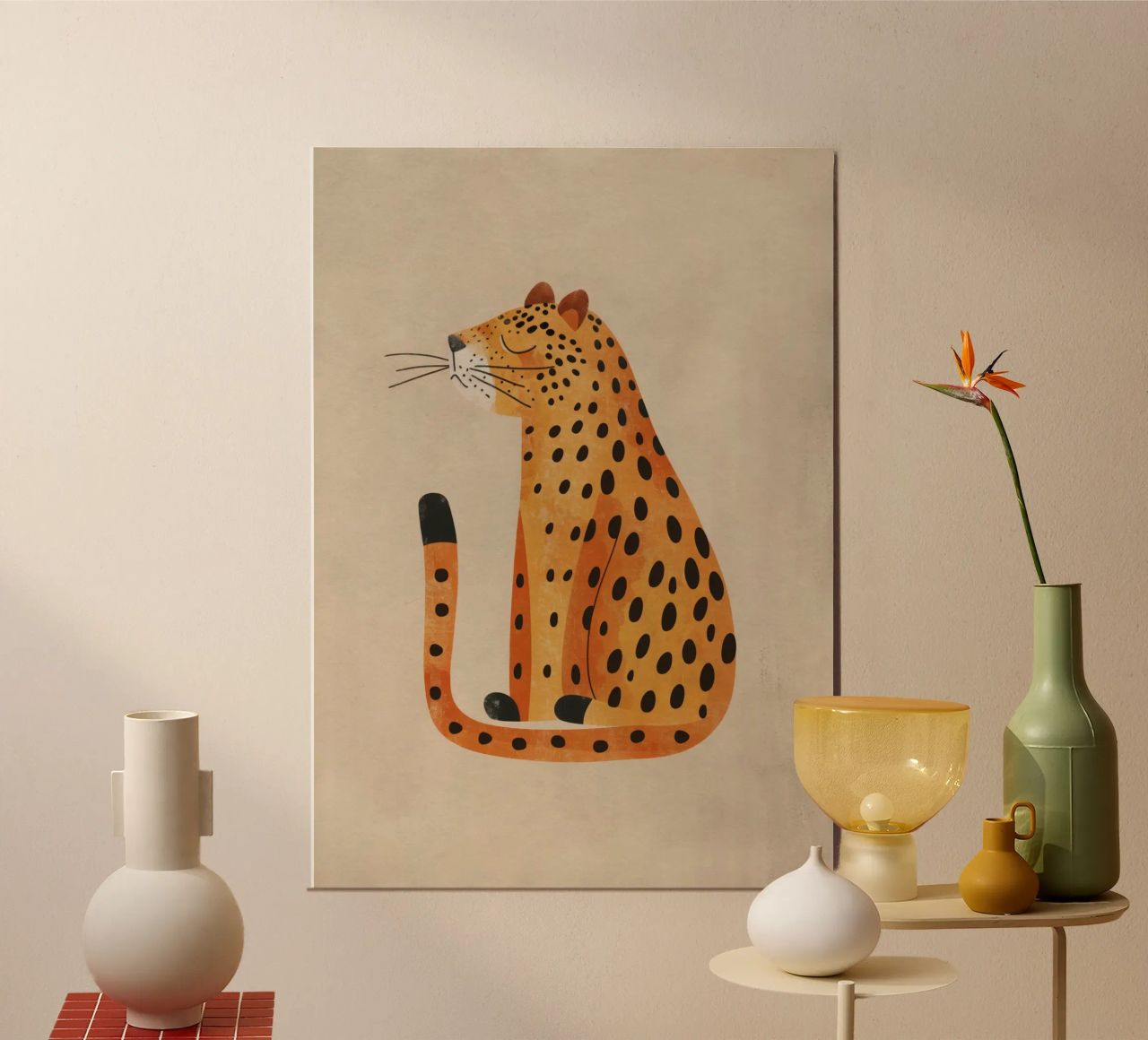 Boho Nursery 19 Leopard Poster von Boho Print Collection