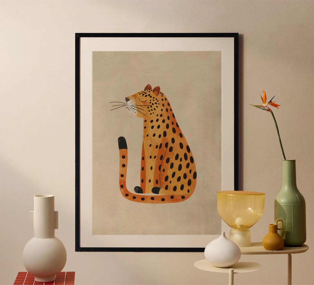 Boho Nursery 19 Leopard Poster von Boho Print Collection