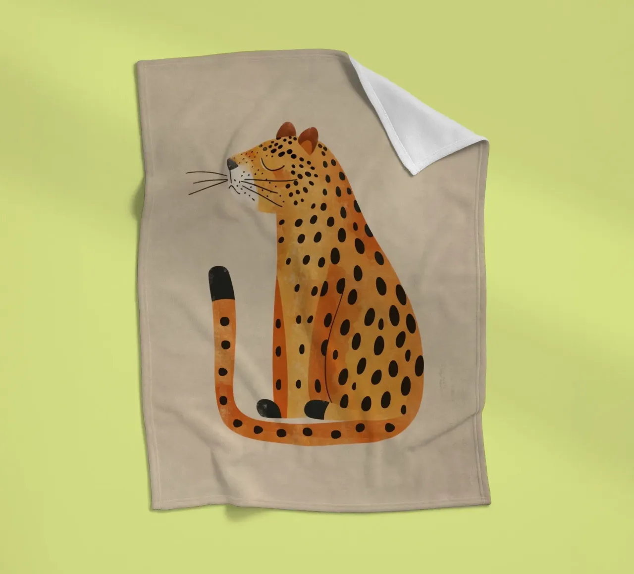 Boho Nursery 19 Leopard coperta in pile da Boho Print Collection