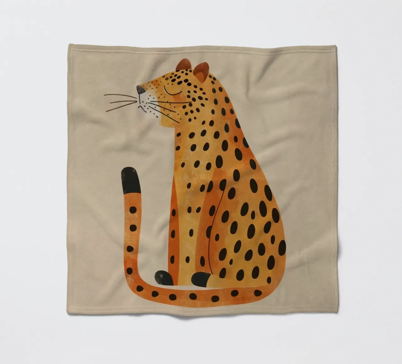 Boho Nursery 19 Leopard coperta in pile da Boho Print Collection
