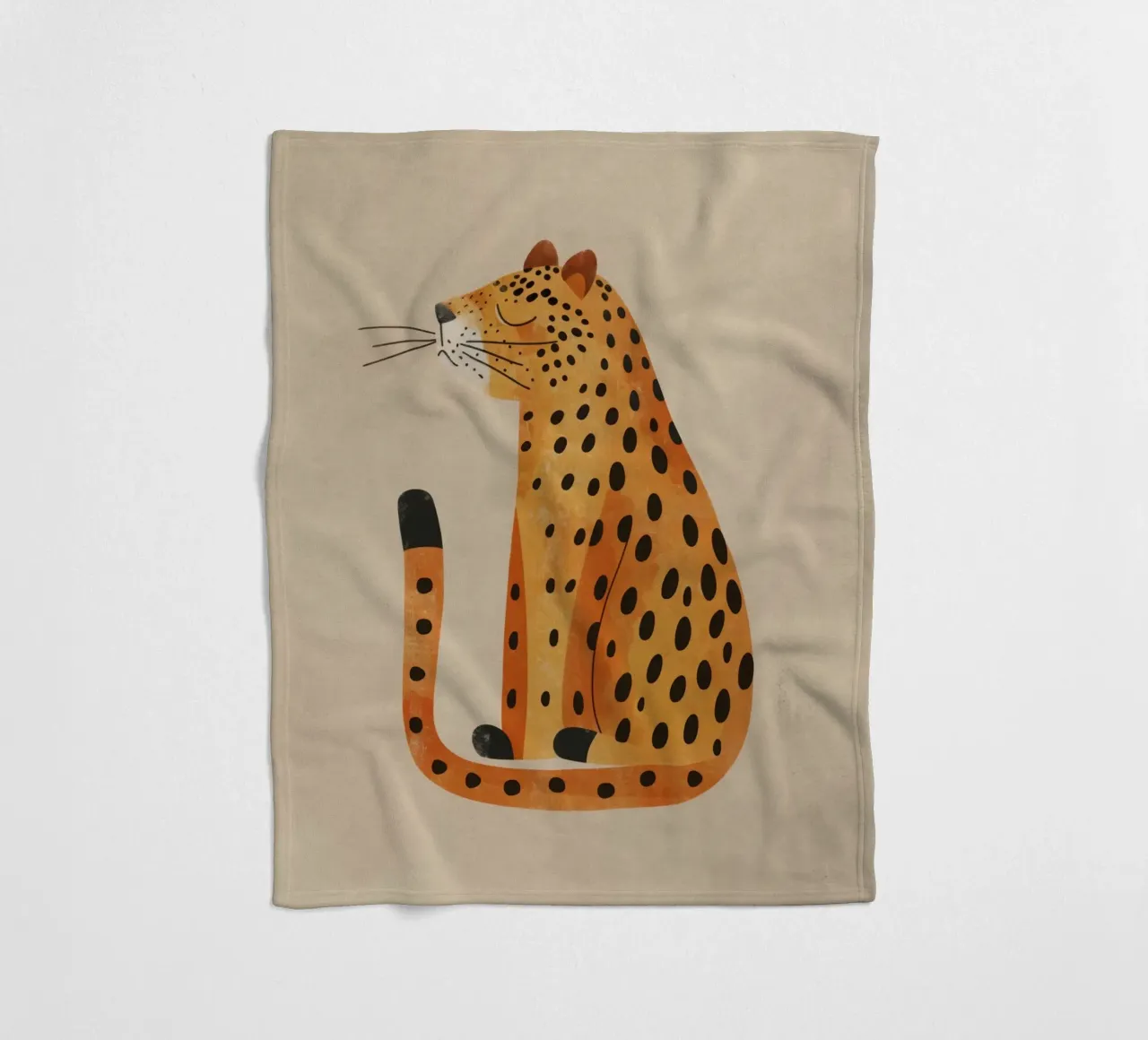 Boho Nursery 19 Leopard coperta in pile da Boho Print Collection