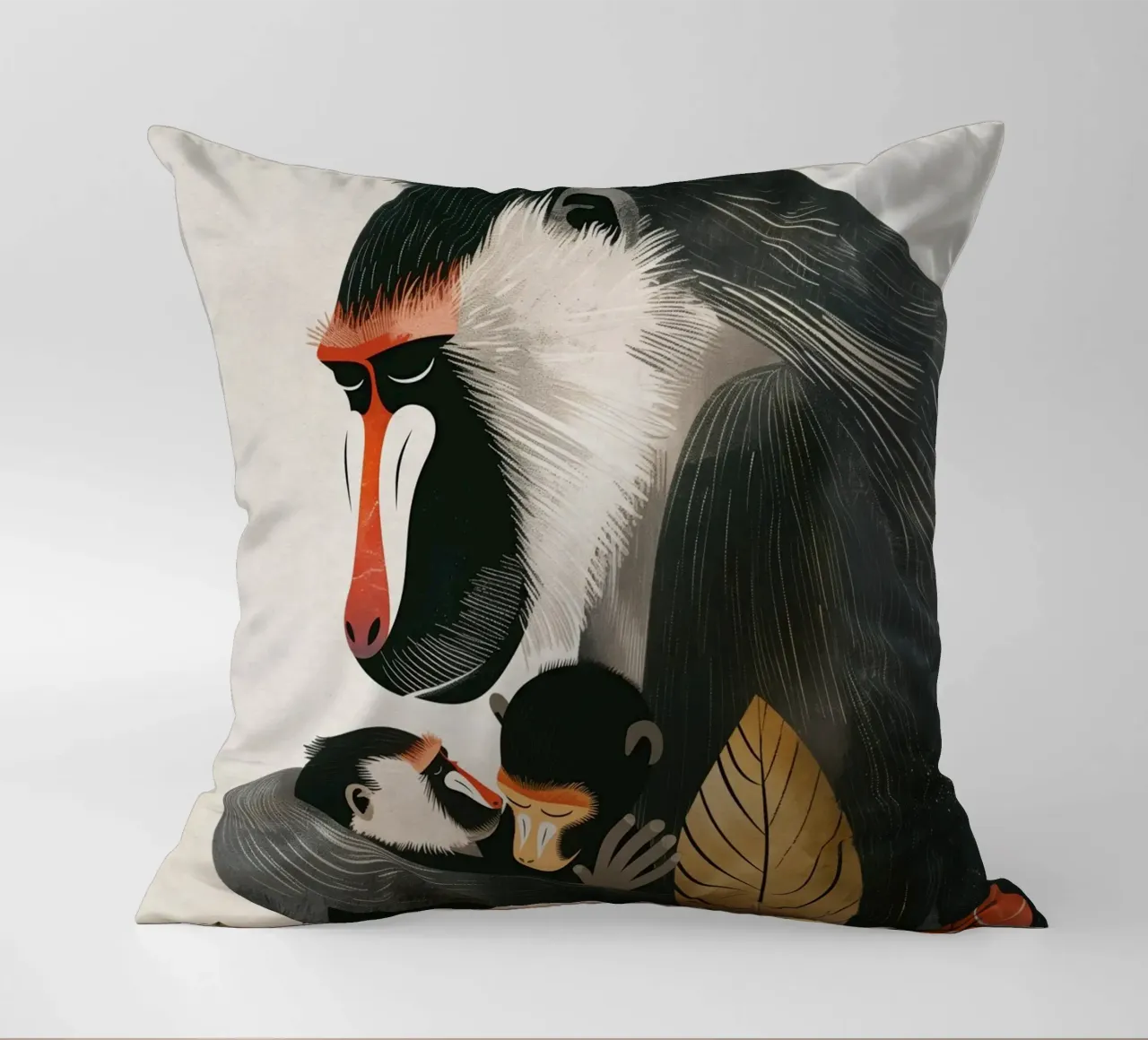 Boho Nursery 20 Baboon cuscino da Boho Print Collection