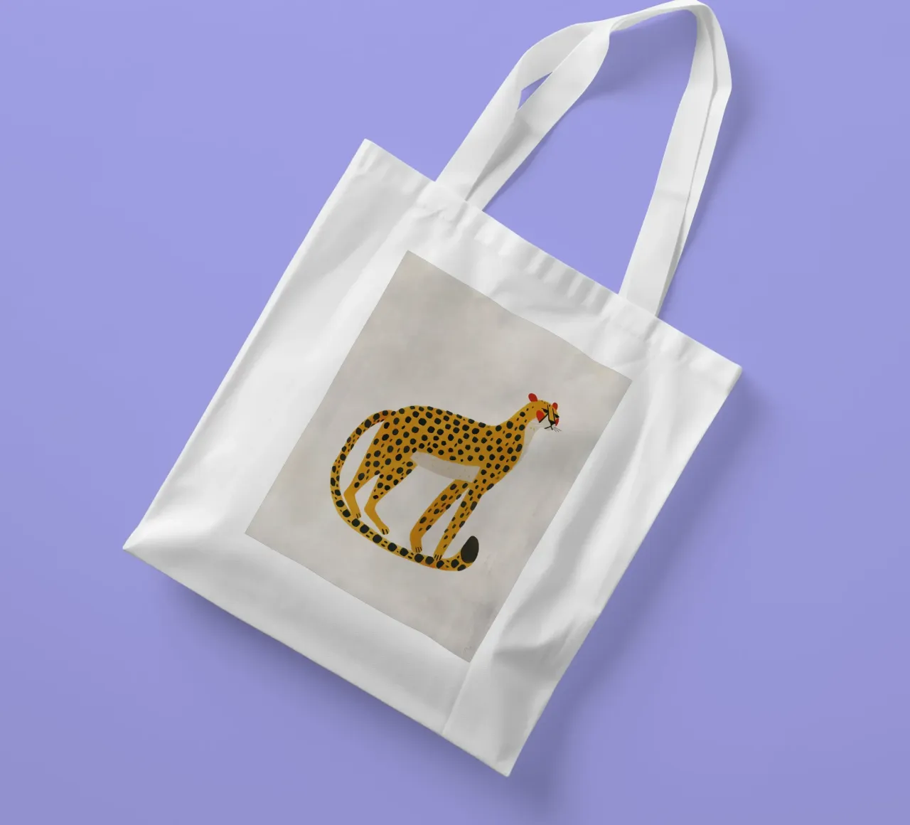 Boho Nursery 20 Leopard borsa in juta da Boho Print Collection