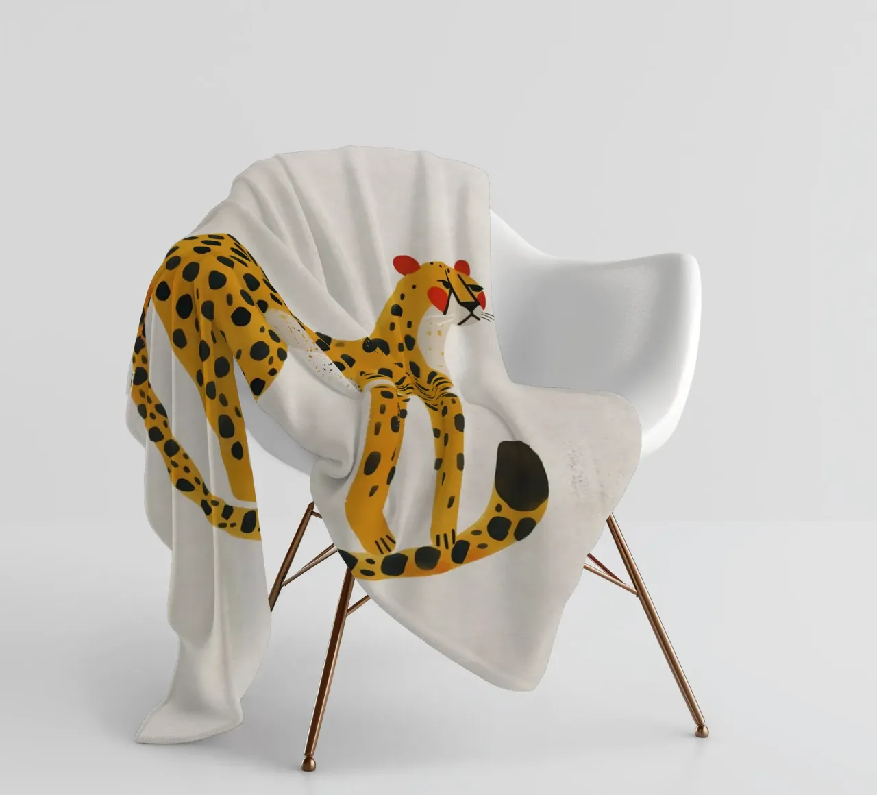 Boho Nursery 20 Leopard coperta in pile da Boho Print Collection