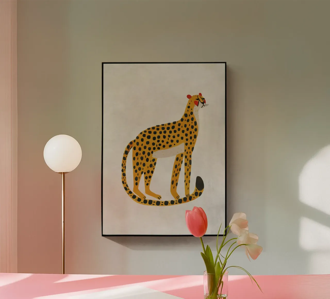 Boho Nursery 20 Leopard plexiglass da Boho Print Collection