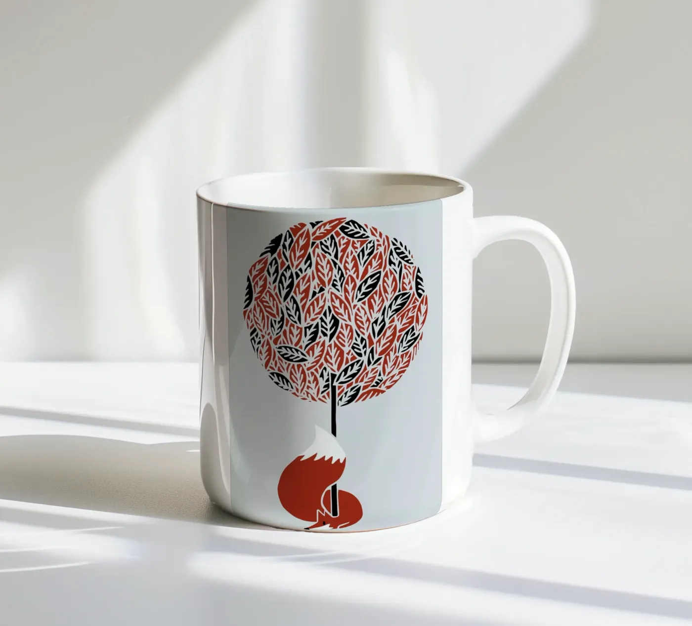 Cherry Tree ceramic mug by Róbert Farkas