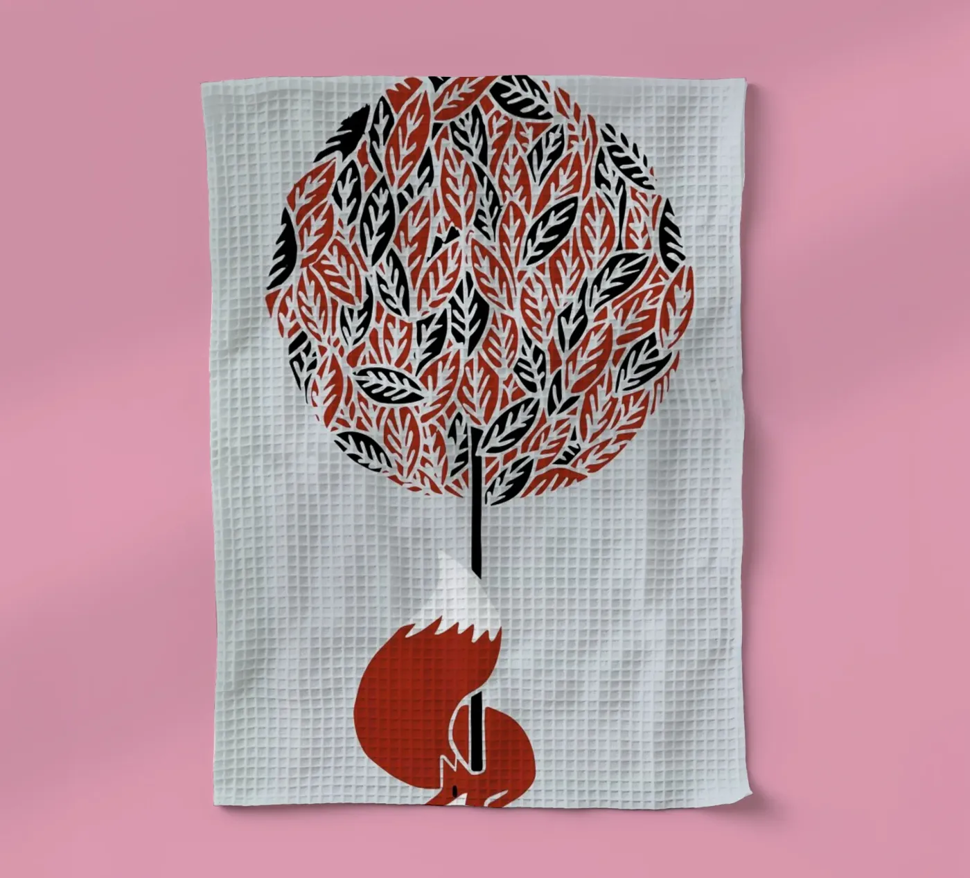 Cherry Tree tea towel by Róbert Farkas