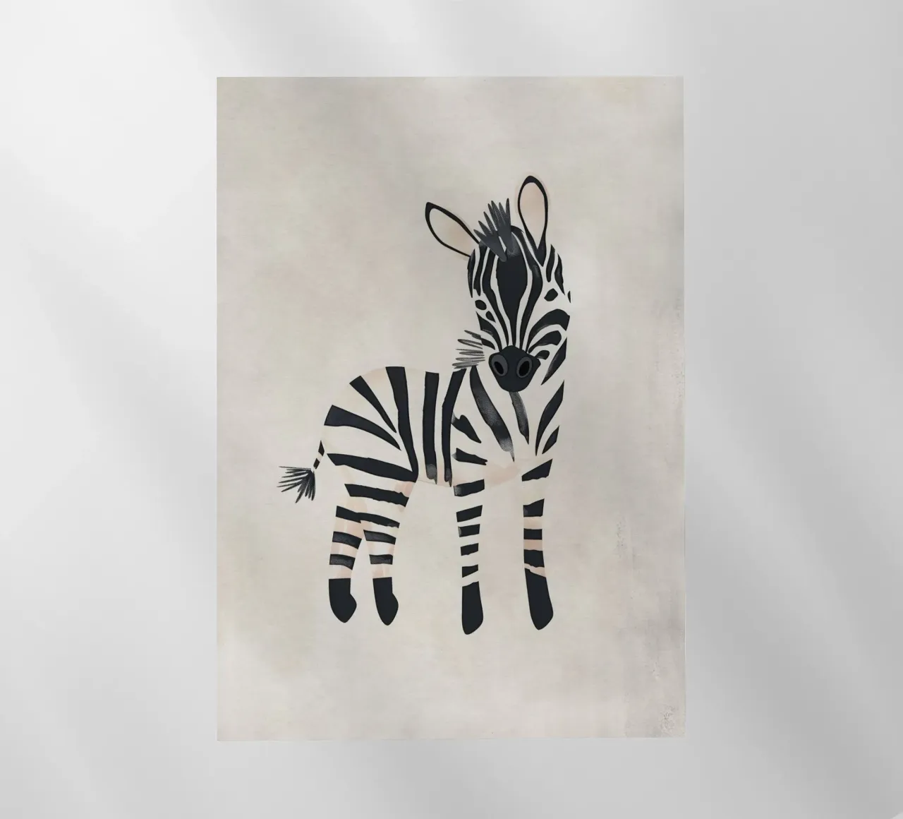 Boho Nursery 20 Zebra lámina retroiluminada de Boho Print Collection
