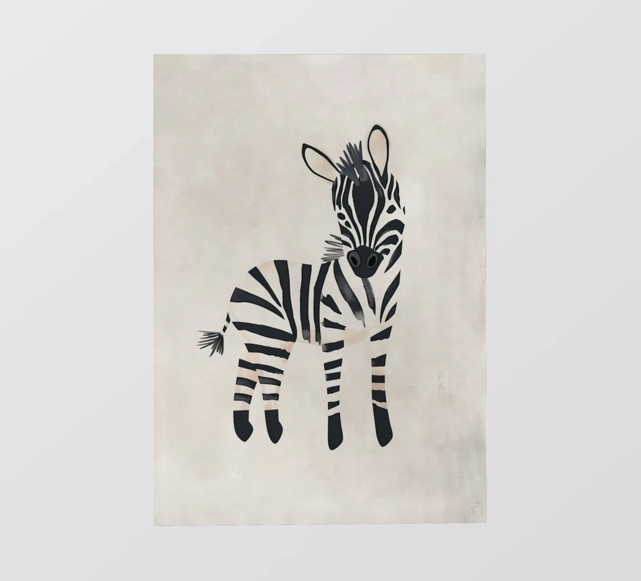 Boho Nursery 20 Zebra lámina retroiluminada de Boho Print Collection
