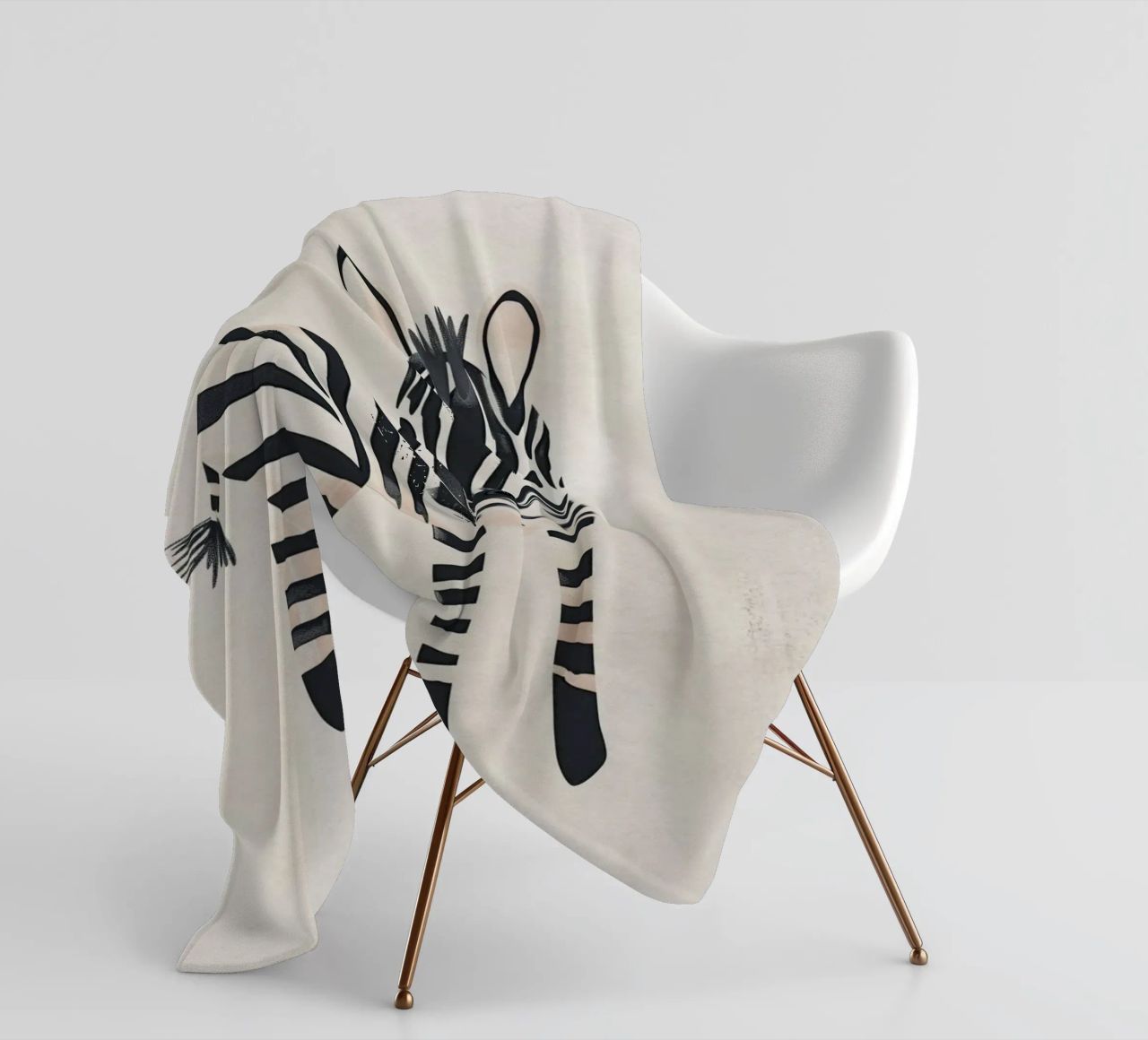 Boho Nursery 20 Zebra coperta in pile da Boho Print Collection