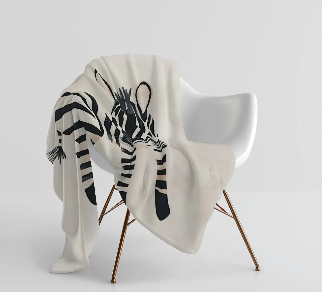 Boho Nursery 20 Zebra coperta in pile da Boho Print Collection