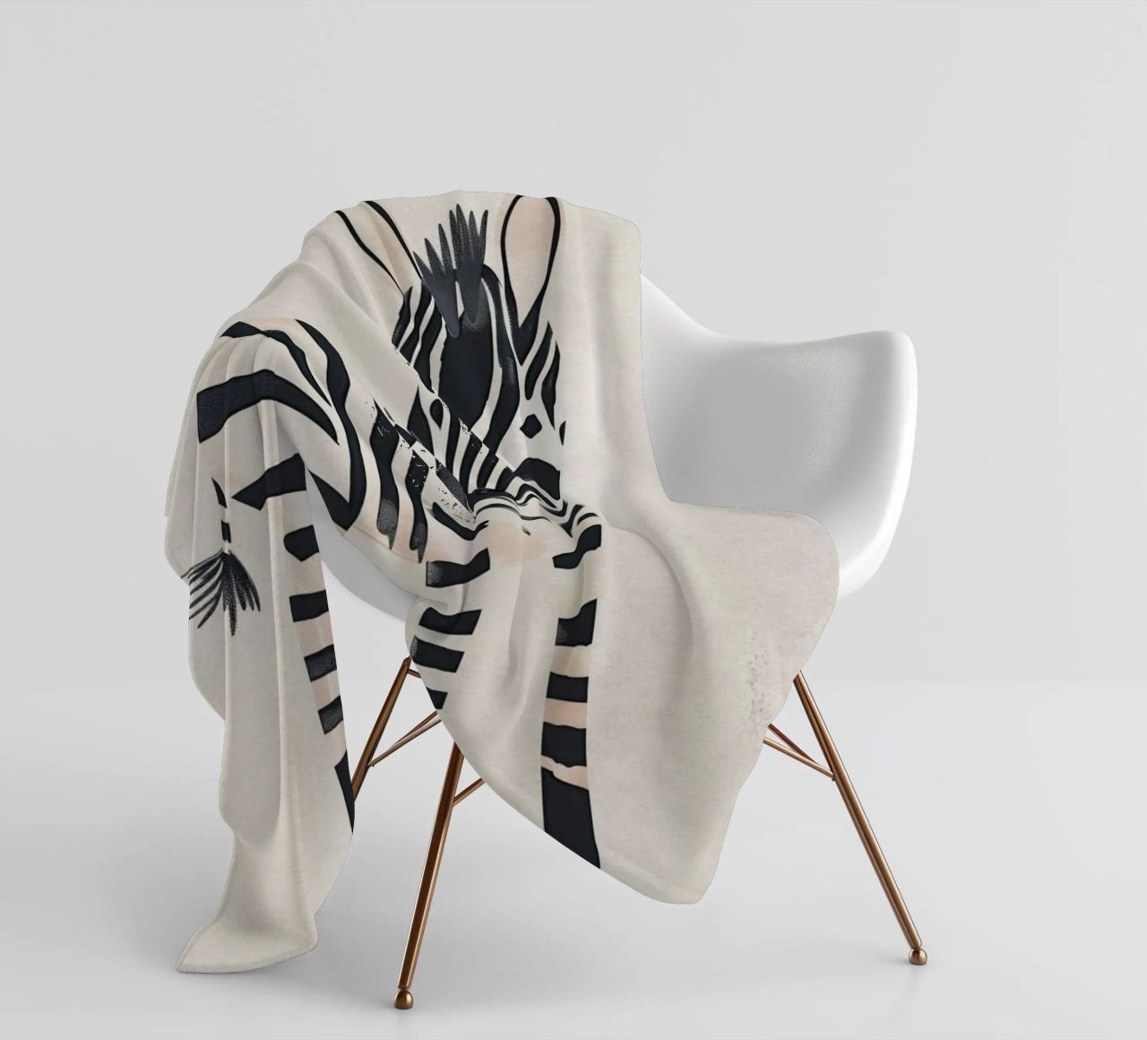 Boho Nursery 20 Zebra coperta in pile da Boho Print Collection