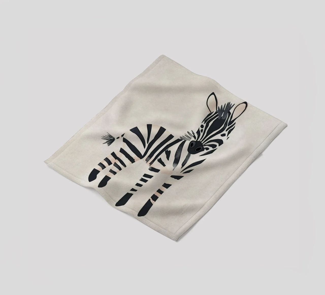 Boho Nursery 20 Zebra coperta in pile da Boho Print Collection