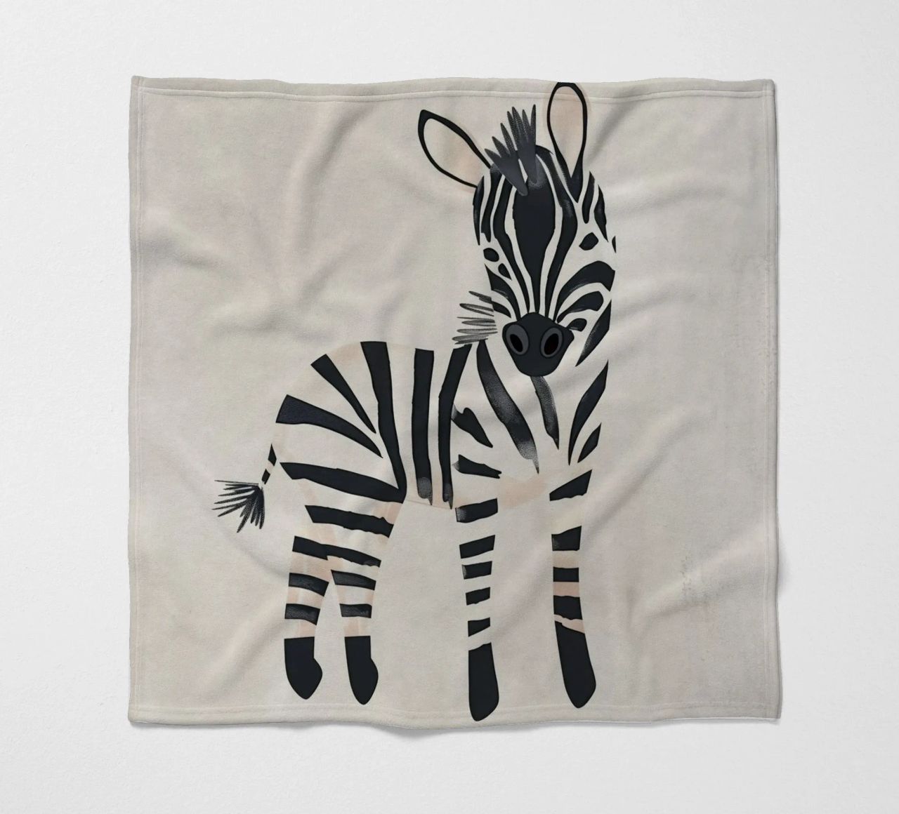 Boho Nursery 20 Zebra coperta in pile da Boho Print Collection