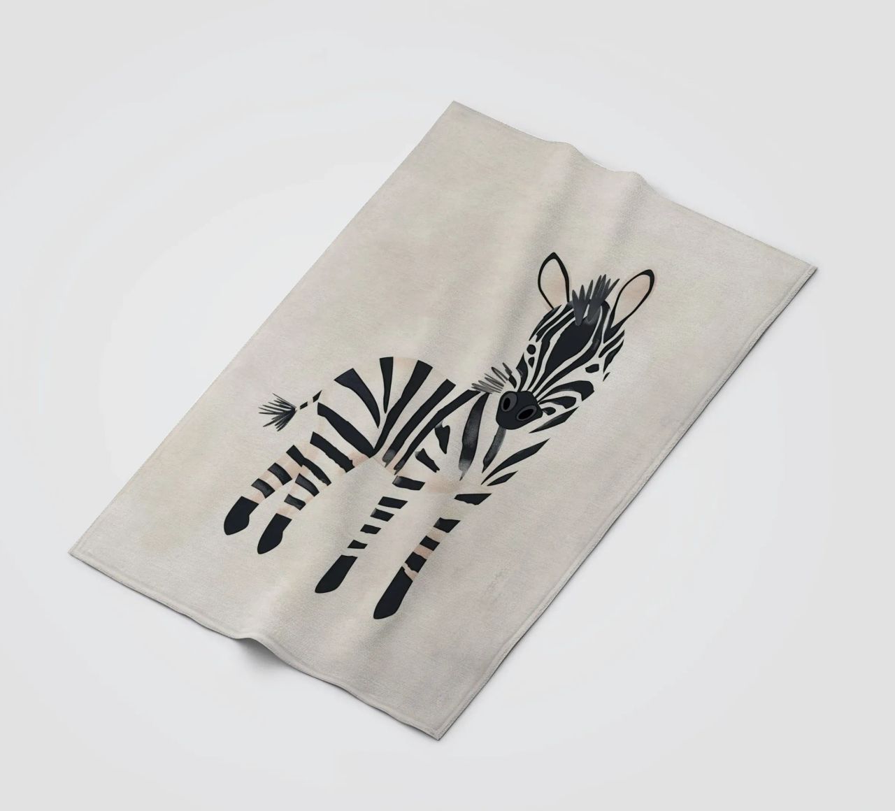 Boho Nursery 20 Zebra coperta in pile da Boho Print Collection