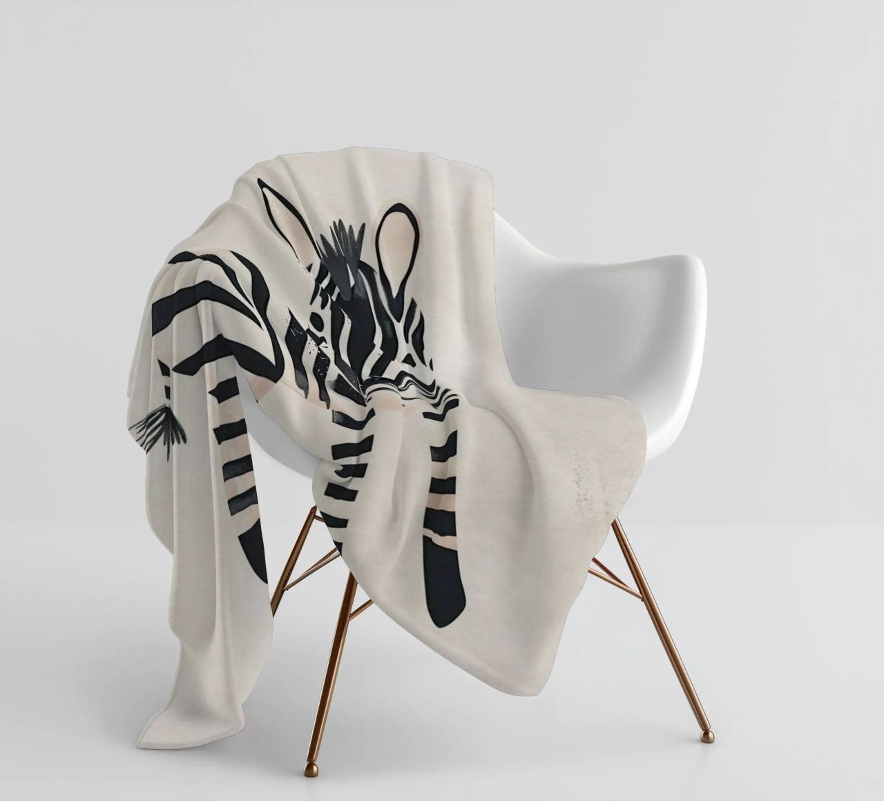 Boho Nursery 20 Zebra coperta in pile da Boho Print Collection