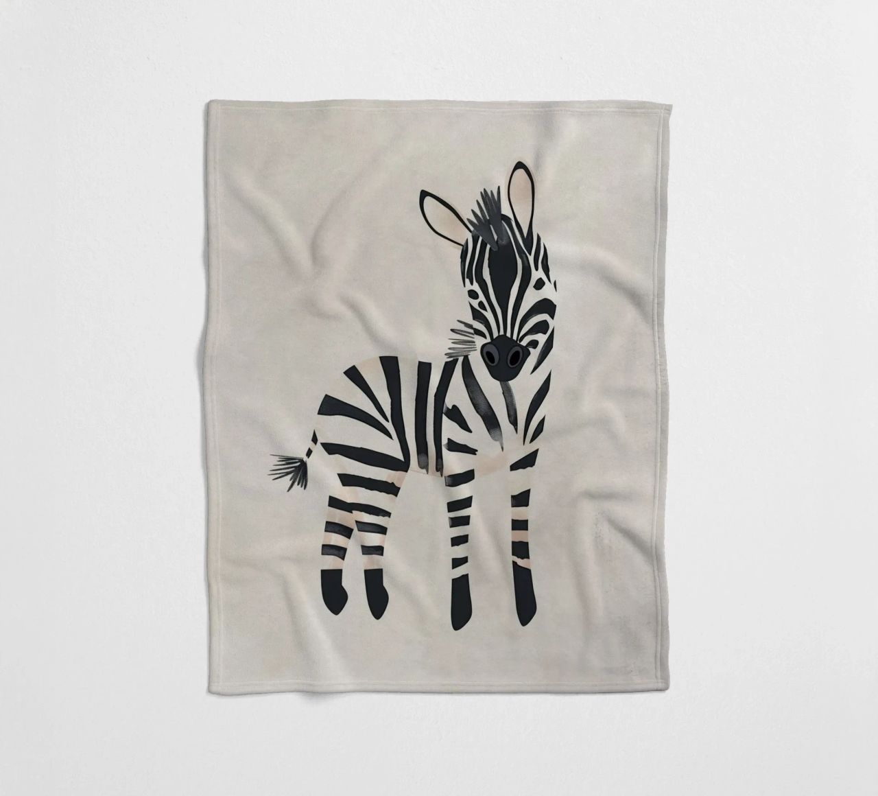 Boho Nursery 20 Zebra coperta in pile da Boho Print Collection