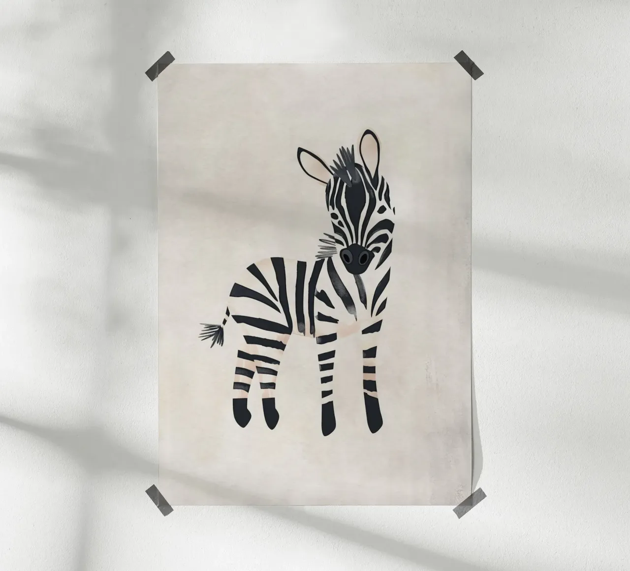 Boho Nursery 20 Zebra poster da Boho Print Collection