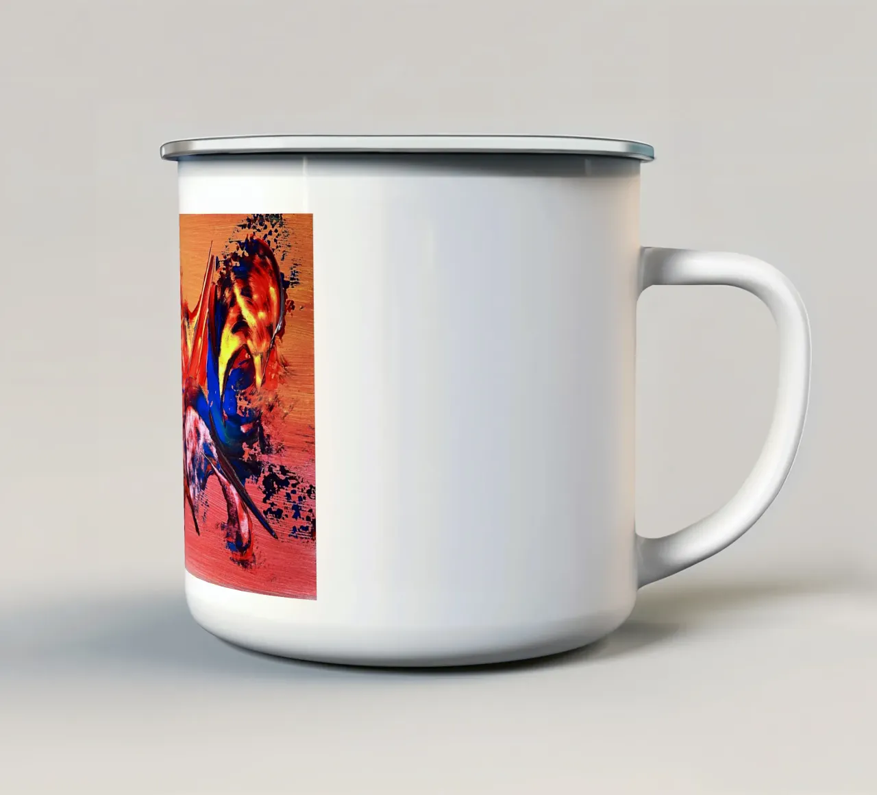 IDEAL GIFT 141 tazza in smalto da Thierry Vobmann Abstract painting