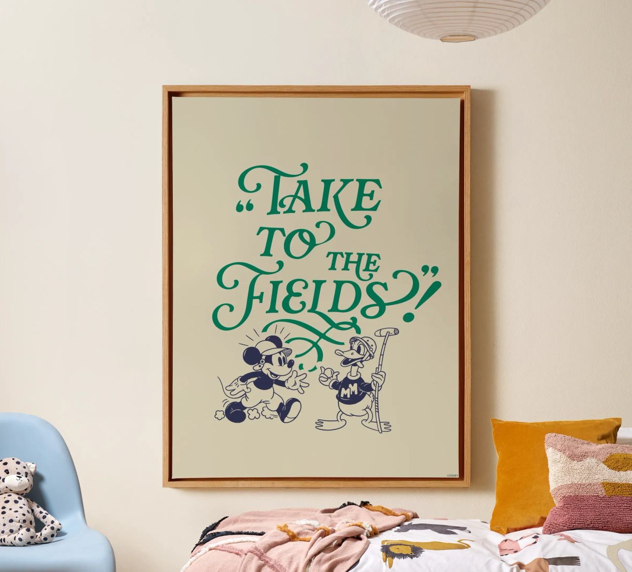 Mickey & Friends - Take to the fields canvas van Mickey Mouse