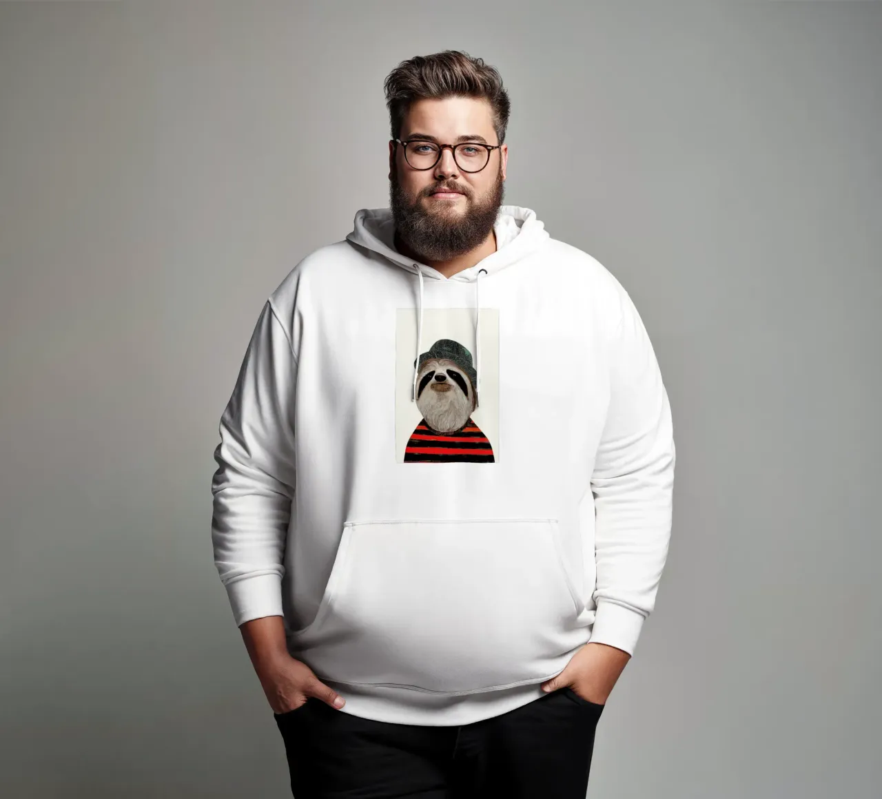 Funky Sloth felpa con cappuccio da Animal Crew