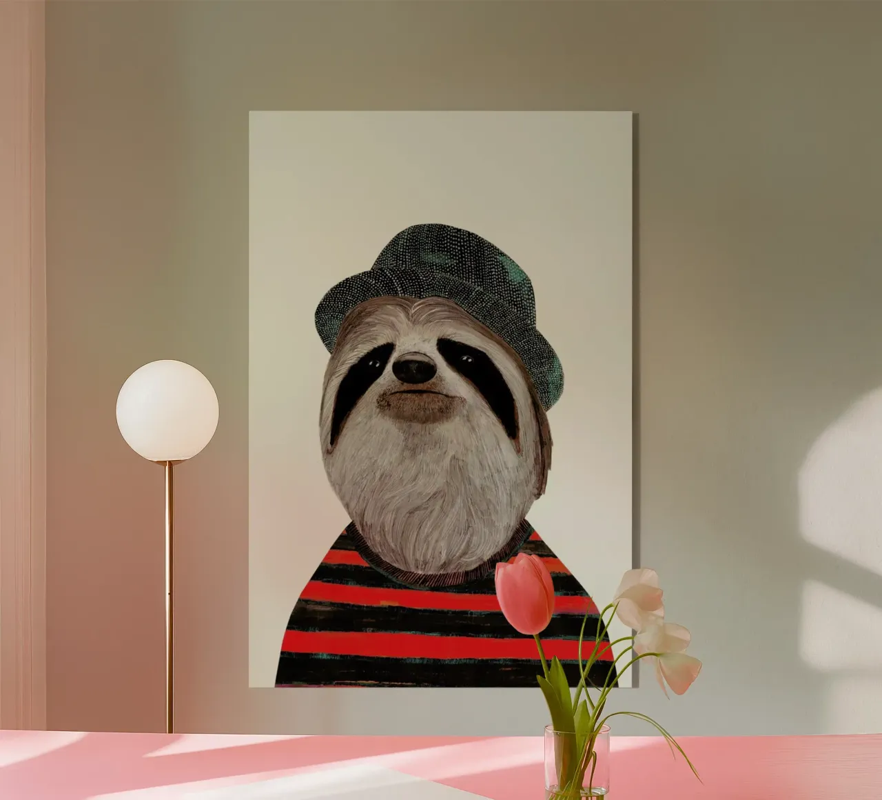 Funky Sloth acrylic glass by Animal Crew
