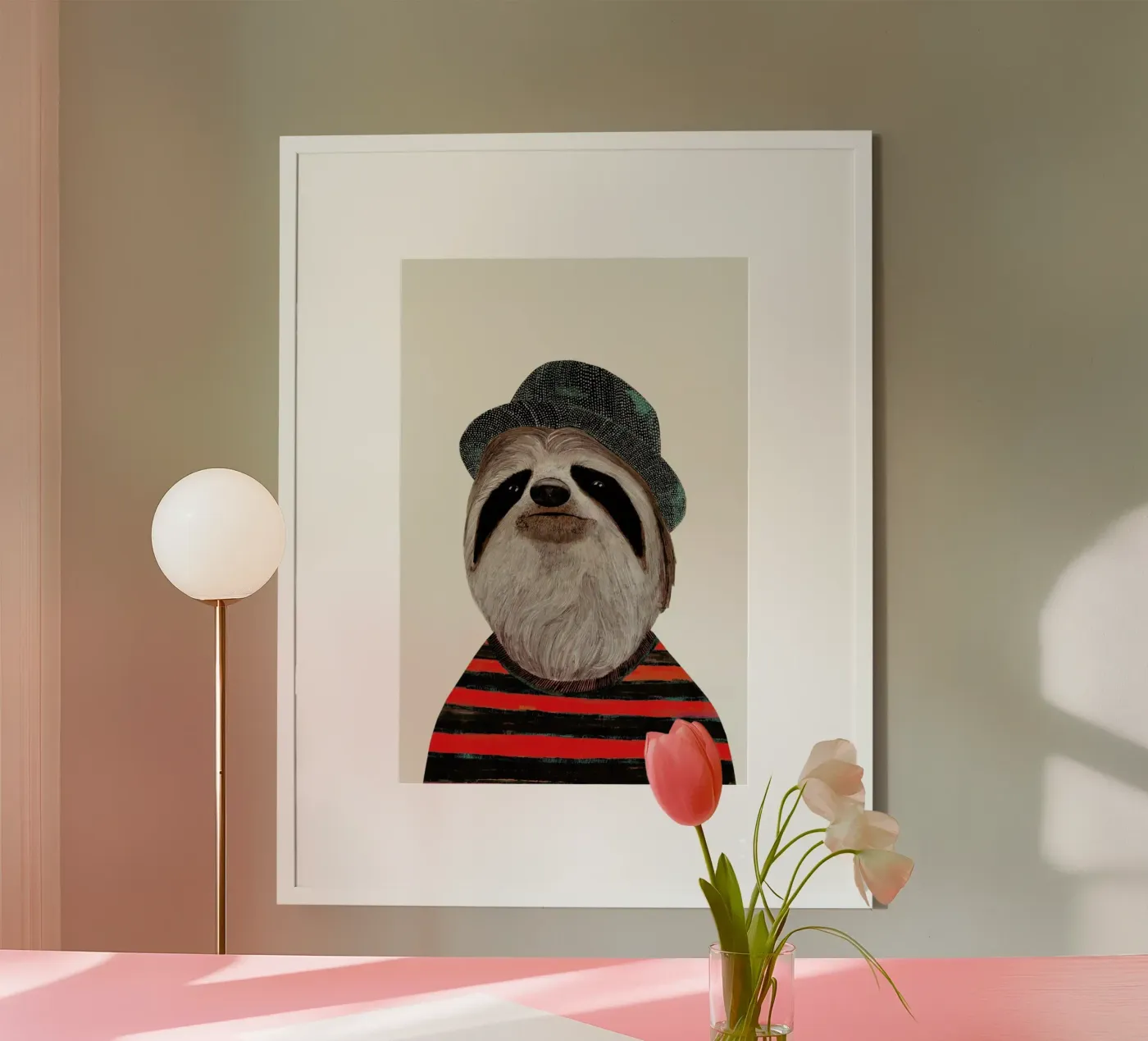 Funky Sloth poster van Animal Crew
