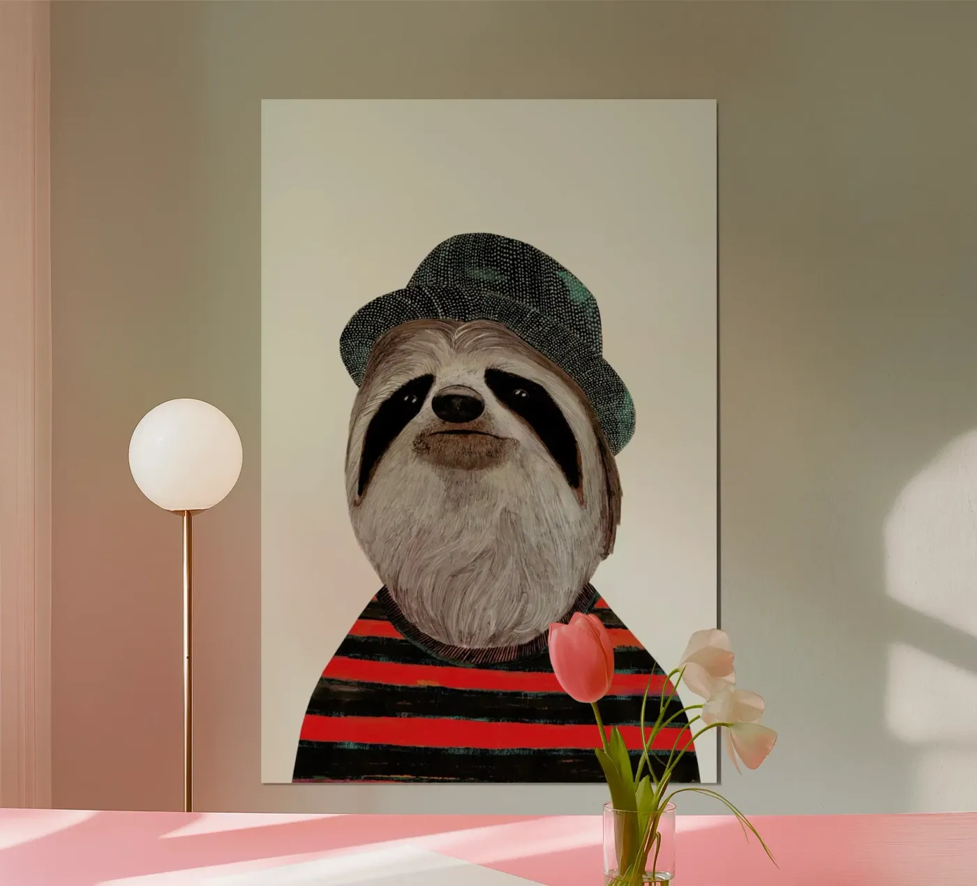 Funky Sloth poster van Animal Crew