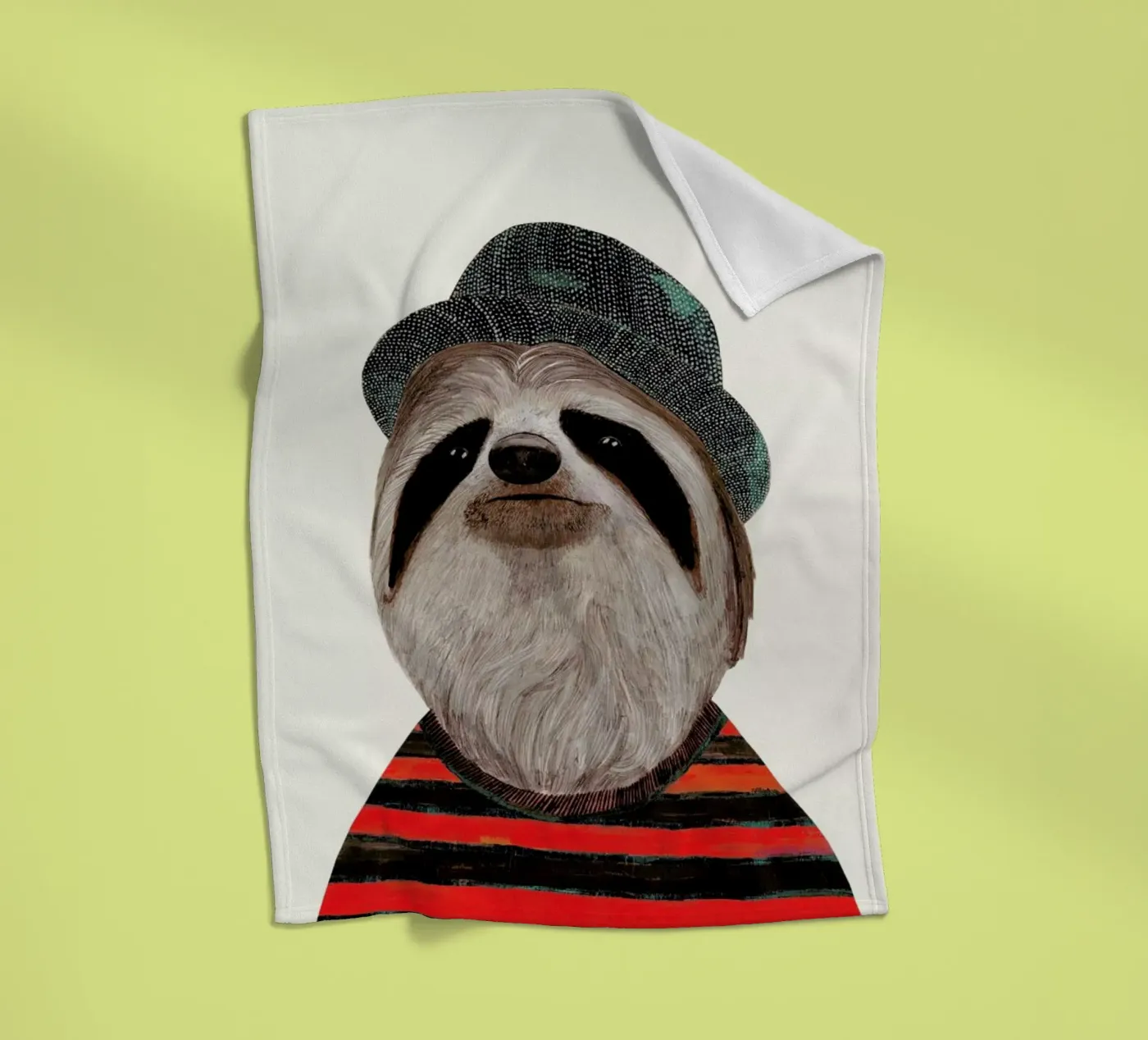 Funky Sloth Fleecedecke von Animal Crew