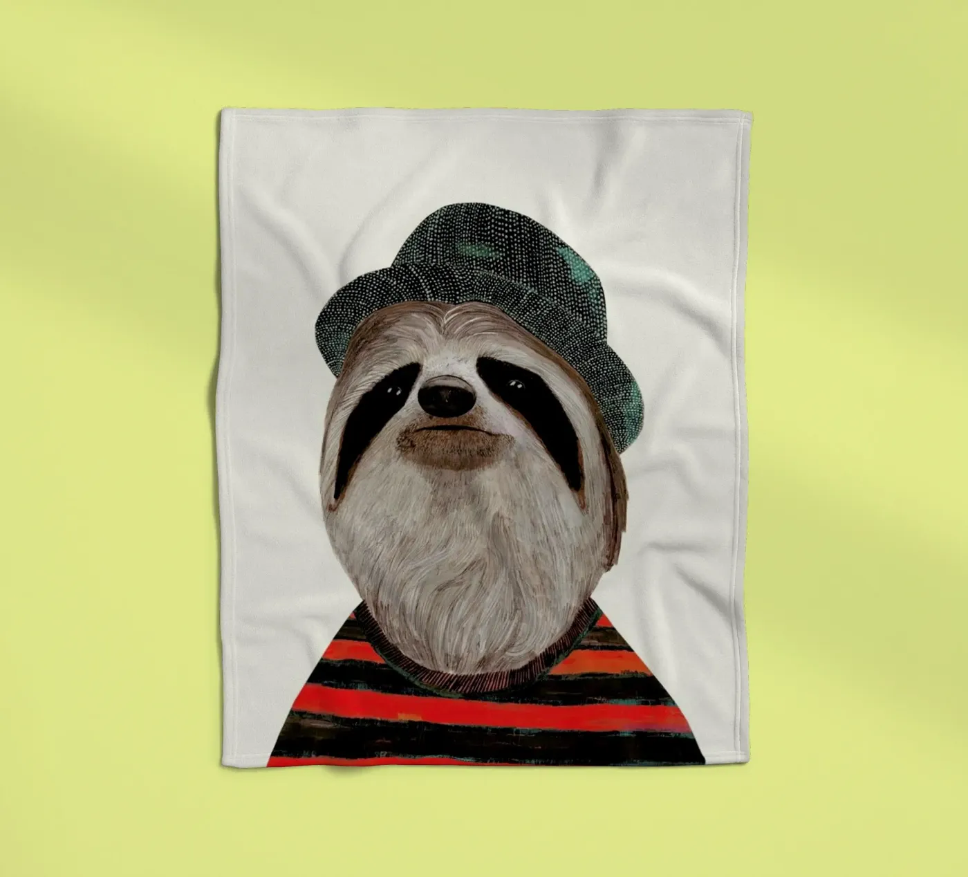 Funky Sloth Fleecedecke von Animal Crew