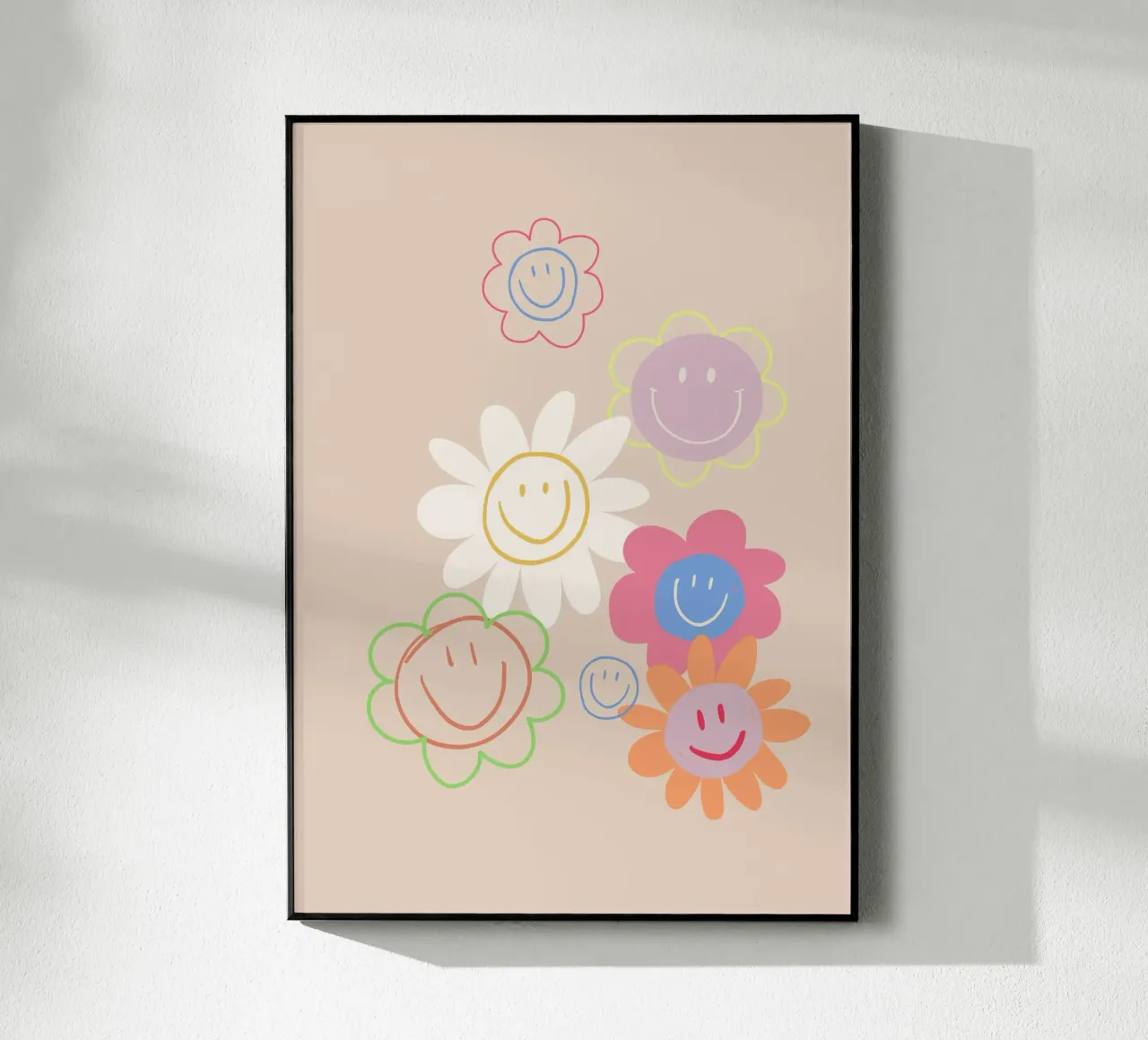 Flower Smile Faces acrylic glass by KRUTH DESIGN