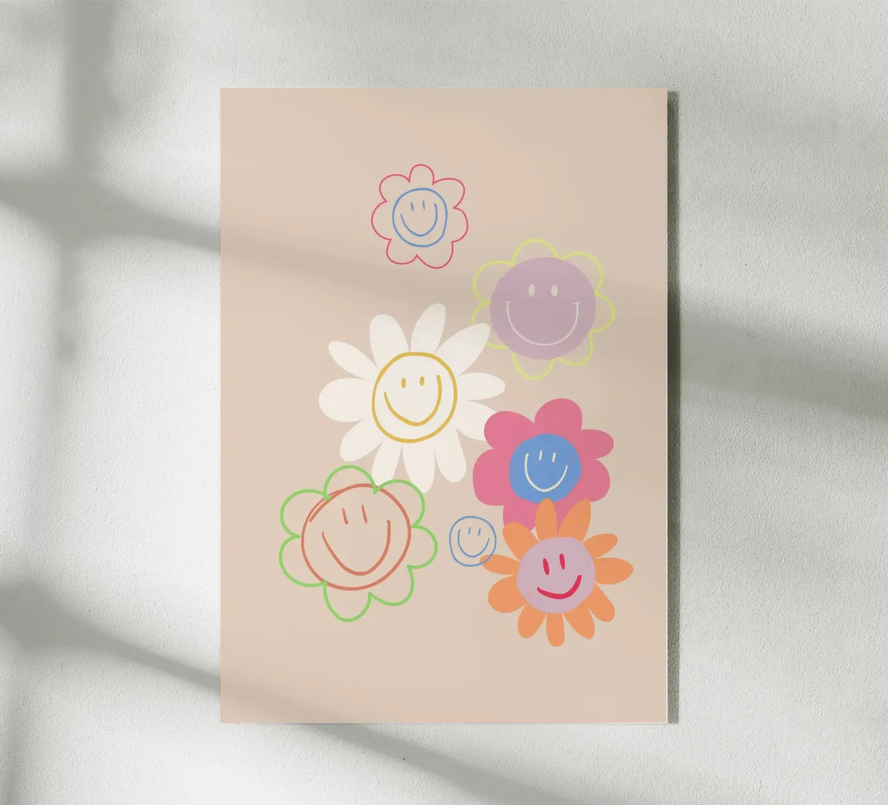 Flower Smile Faces acrylic glass by KRUTH DESIGN