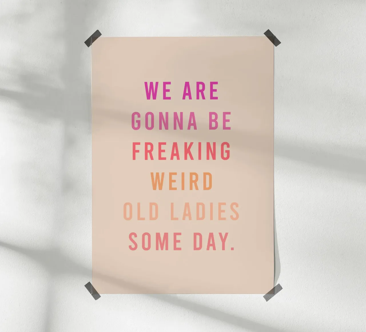 Ladies poster con telaio in legno da KRUTH DESIGN