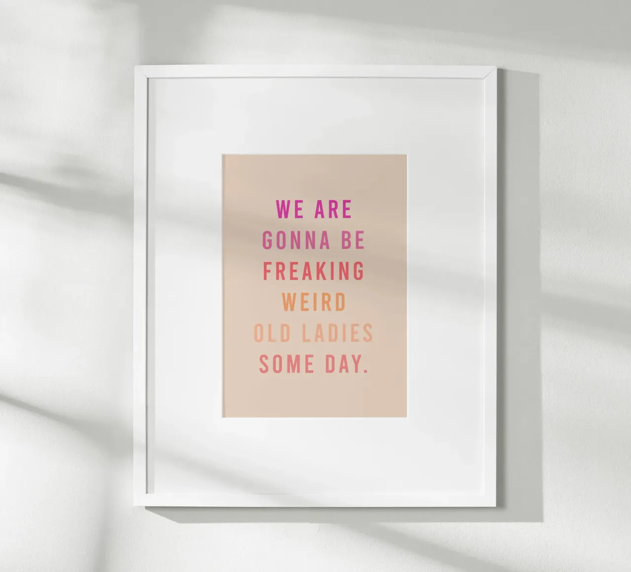 Ladies poster con telaio in legno da KRUTH DESIGN