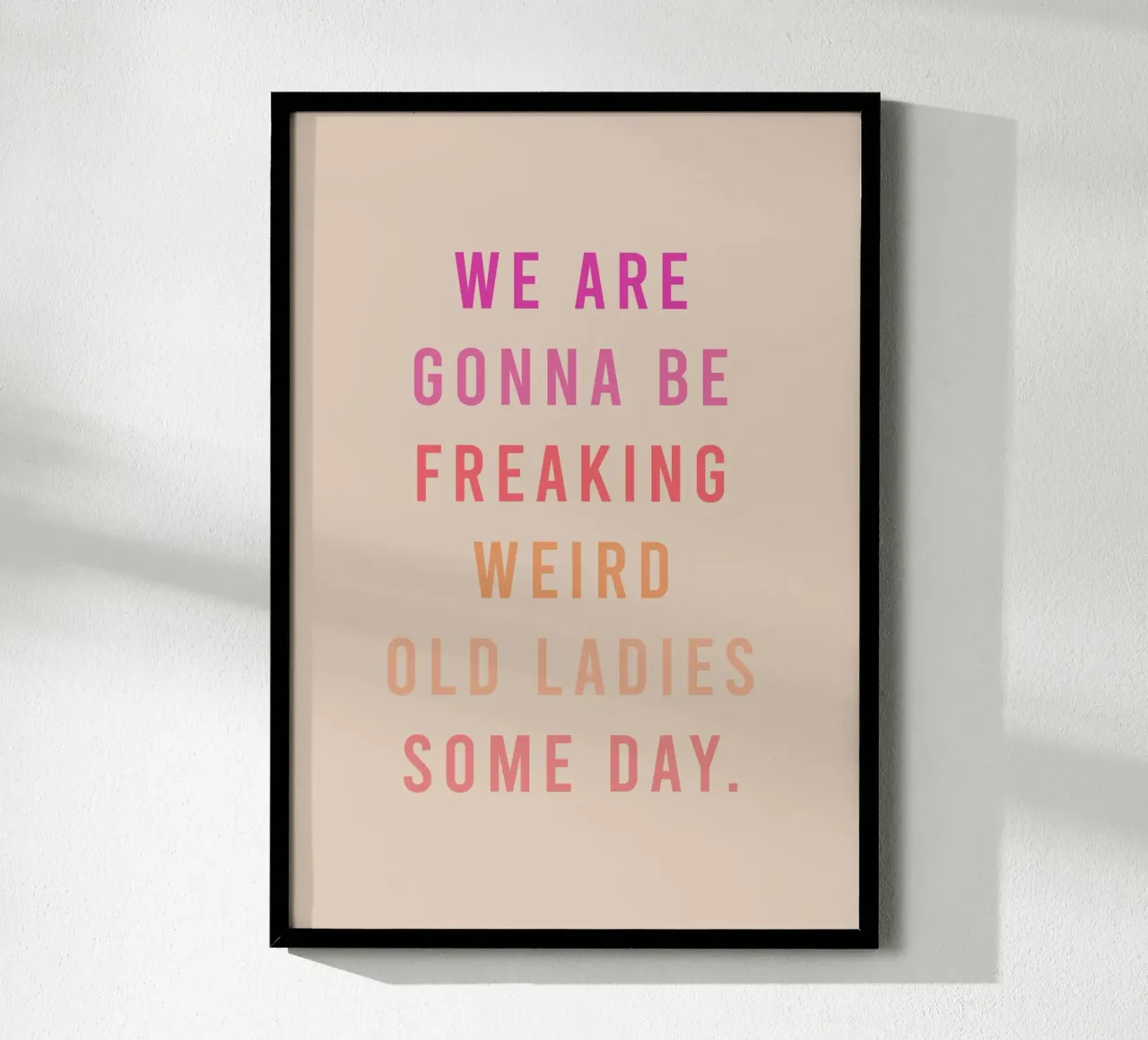 Ladies poster con telaio in legno da KRUTH DESIGN