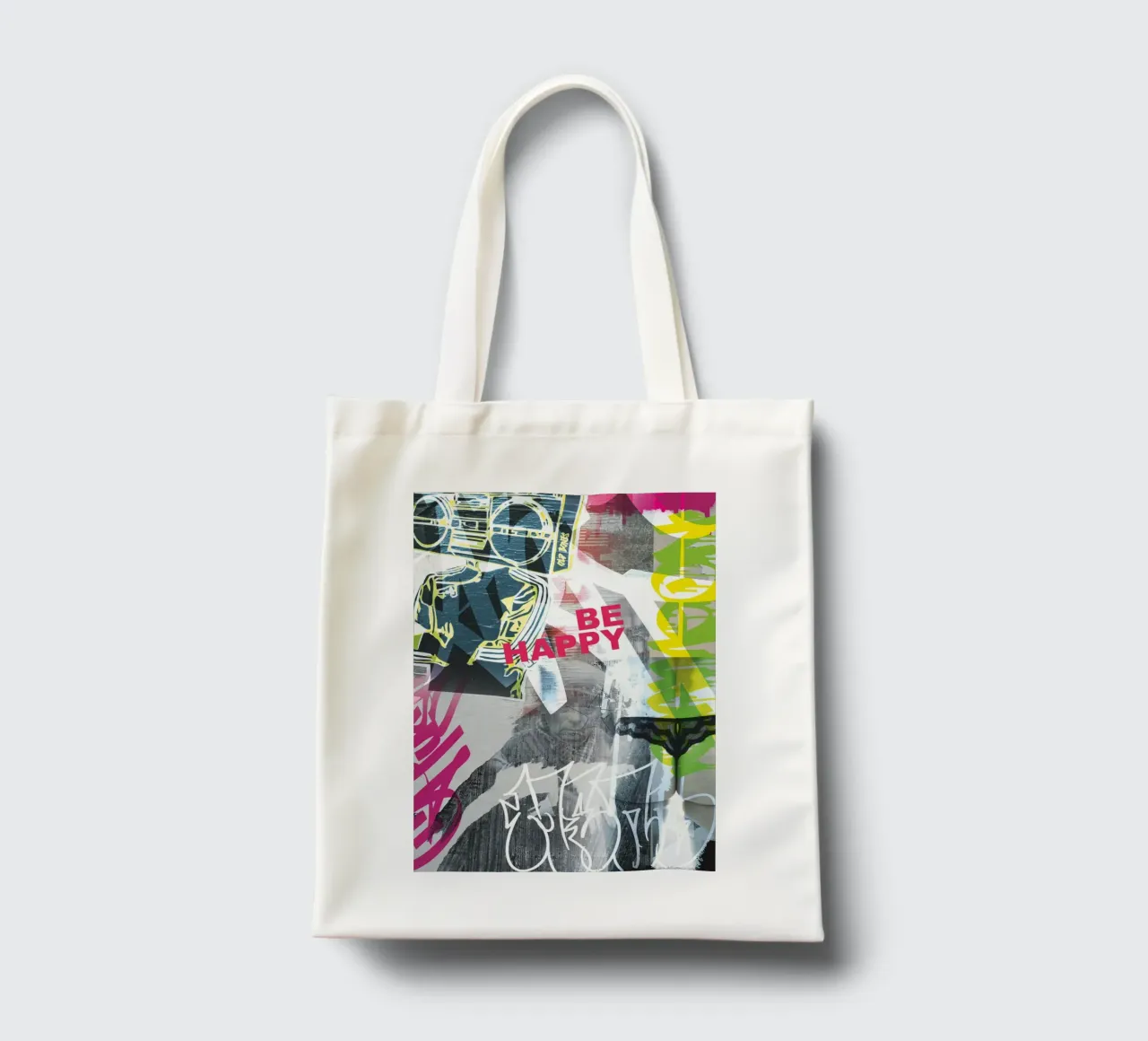 Be Happy tote bag by Flo Klein