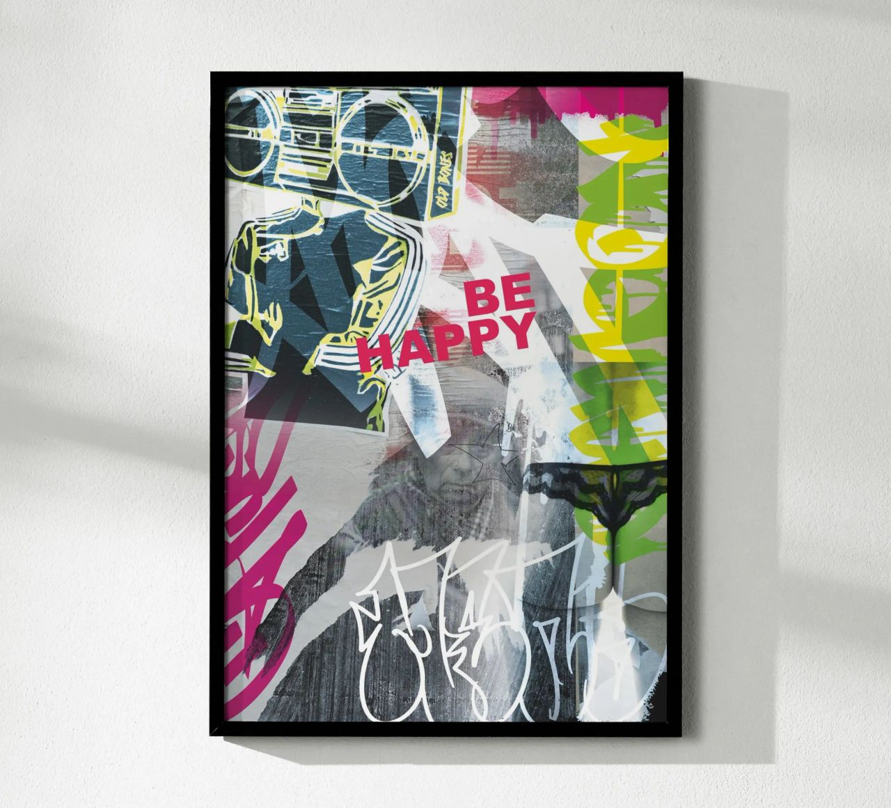 Be Happy Poster von Flo Klein